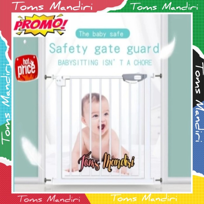 Baby Safety Gate Pagar Pengaman Pembatas Tangga Pintu Dapur Bayi Anak