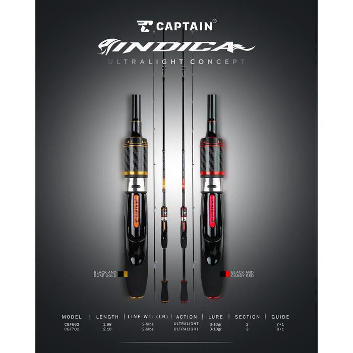 Joran Ultra Light Captain Indica Solid Carbon Spinning