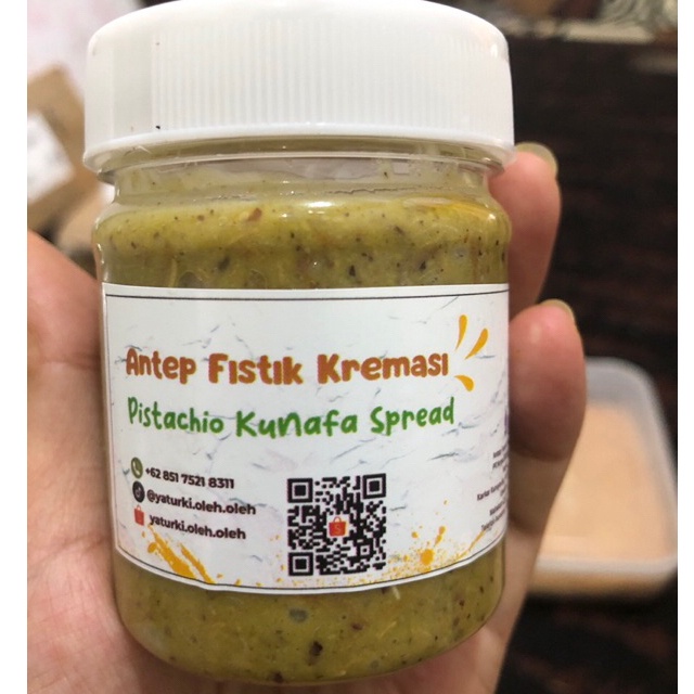 

Pistachio Spread + Kunafa, 100% pistachio asli dri Turki High Quality