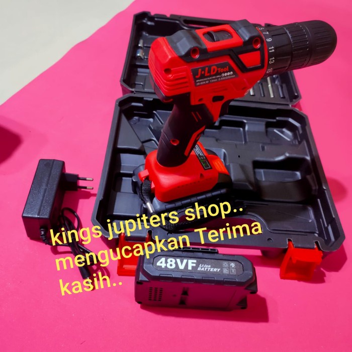 JLD TENAGA KUAT BOR BATRE 13MM 48VOLT BRUSHLESS CORDLESS 48VOLT JLD