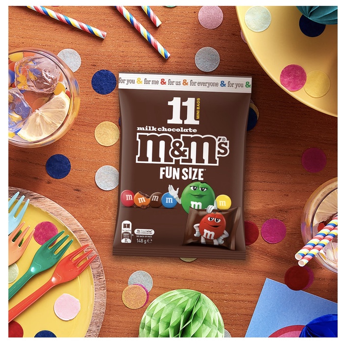 

SALE !!! M&M'S FUN SIZE 148 GR MILK CHOCOLATE CANDIES COKELAT MNM M&M AUSTRALIA READYY