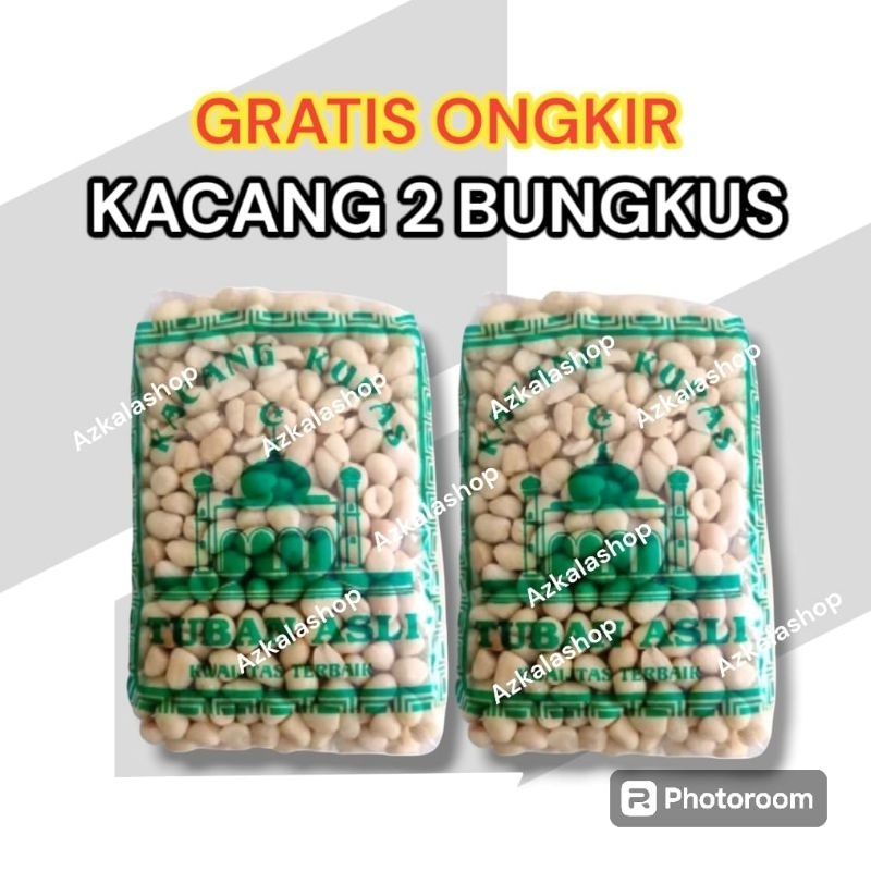 

2 pcs kacang kupas Tuban original kemasan 250 gram