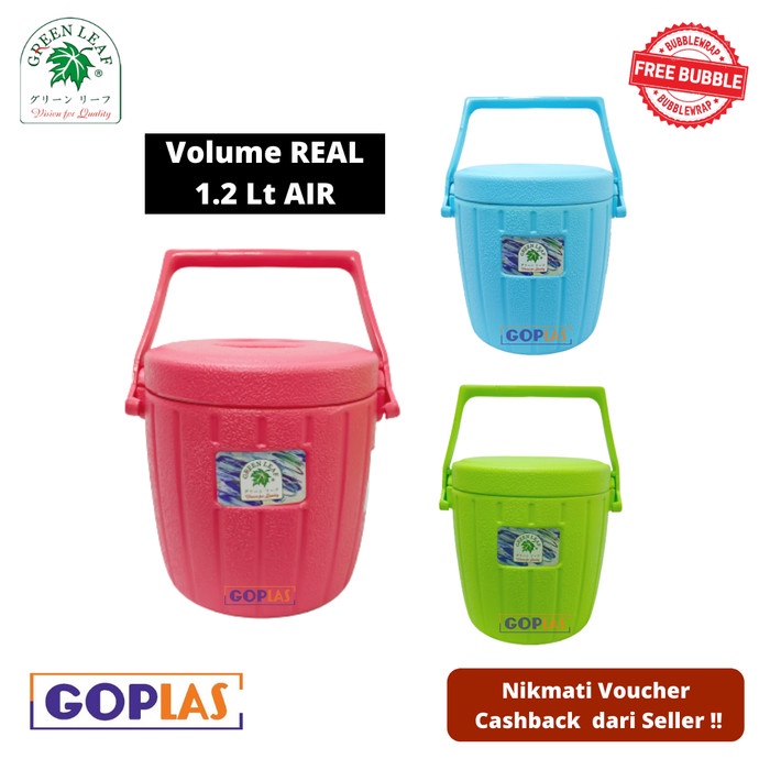JTTOP" TERMOS / TEMPAT ES / ICE BUCKET 2 LITER MERK GREEN LEAF 1220