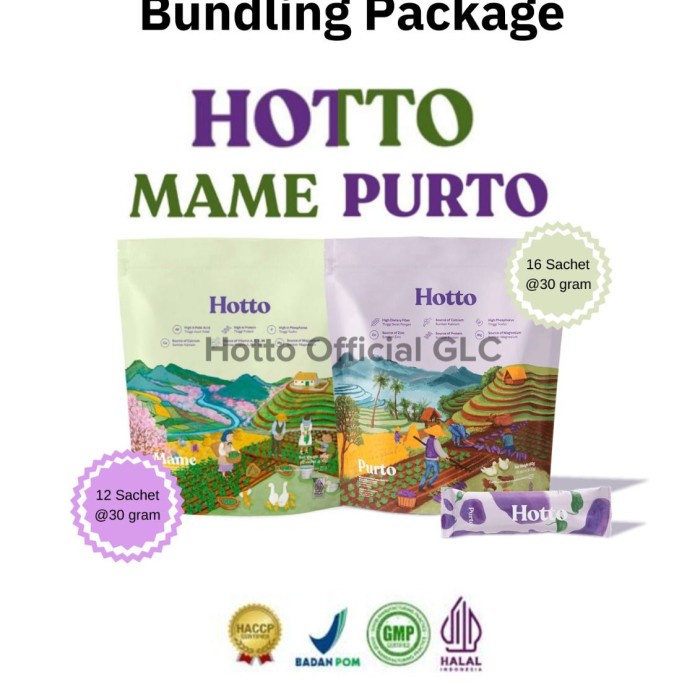 

PAKET MIX - Hotto Purto 1 pouch + Hotto Mame 1 pouch