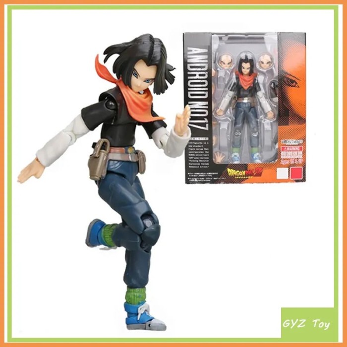 14cm Shfiguarts Dragon Ball Z Android No.18 Android No.17 Action