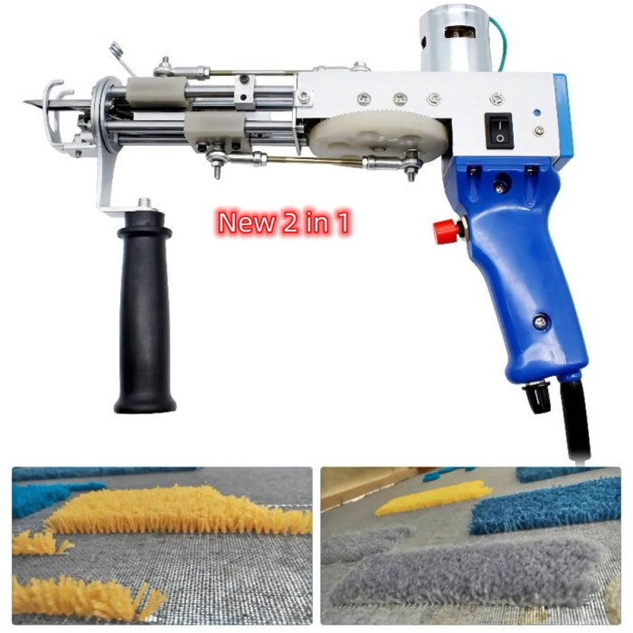 2 in 1 TuftingGun Electric Carpet Weaving Flocking Machine Tufting
