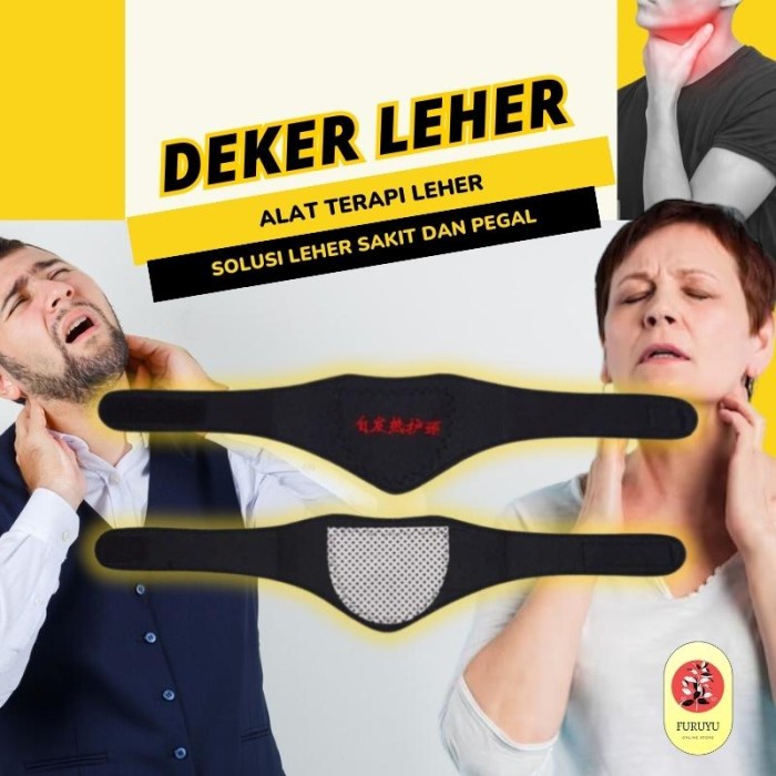 Sabuk Deker Alat Terapi Kesehatan Pijat Leher Magnet Tourmaline