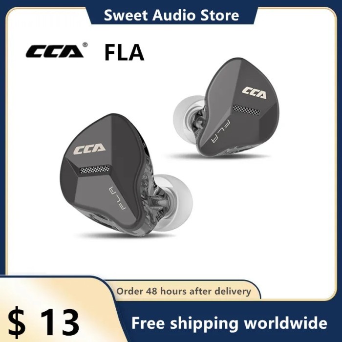 CCA FLA Moving coil HIFI-grade audio quality in-ear headphone anchor