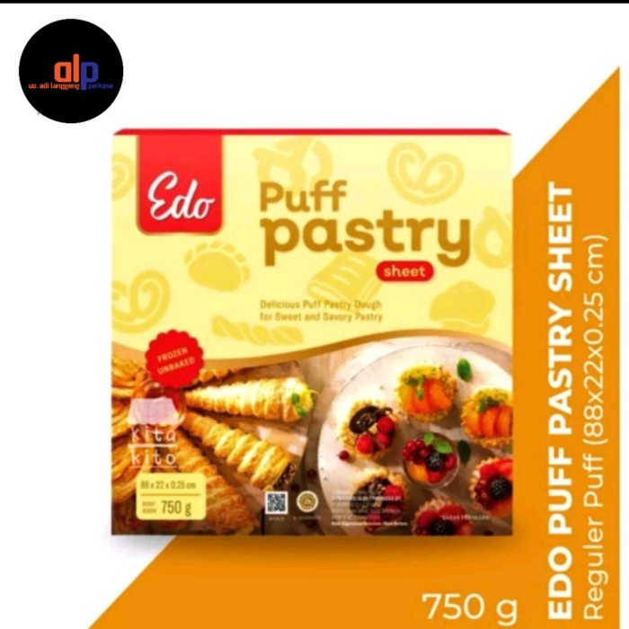 

Ready" Edo Puff Pastry Sheet 750 Gr (Halal) -Best Seller -