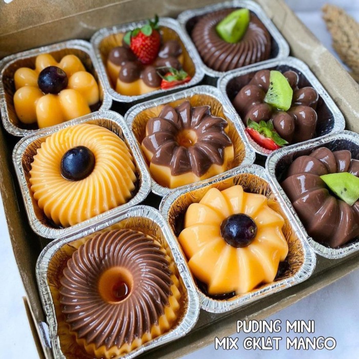 

Ready" Mini Puding Mangga ,Coklat