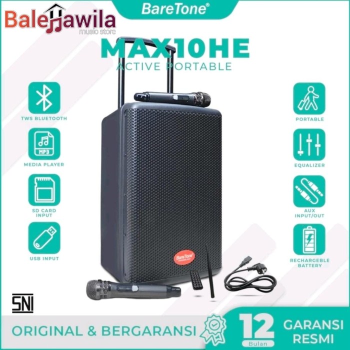 Sale Speaker Portable Baretone Max 10He Max10He 10" Speaker Baretone