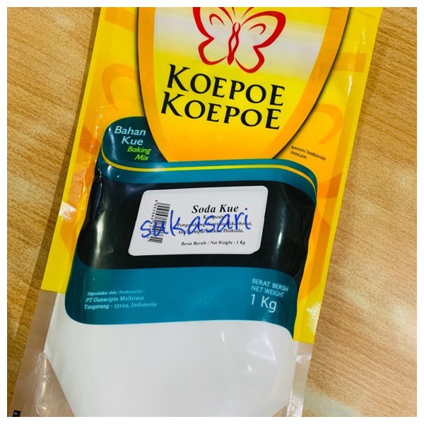 

Ready" Soda Kue Koepoe Koepoe 1 Kg Pouch / Baking Soda Kupu Kupu