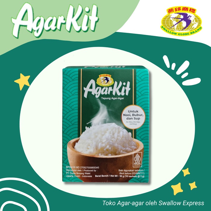 

Ready" Agarkit Bubuk Agar-Agar Untuk Campuran Nasi