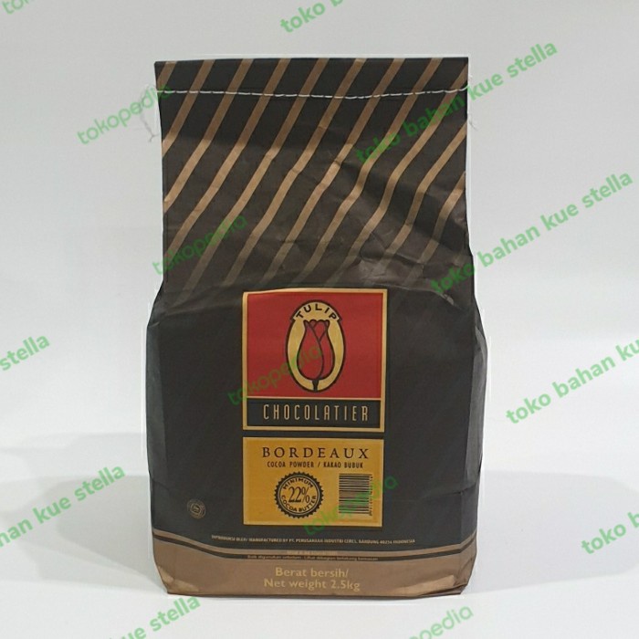 

Ready" Coklat Bubuk Cocoa Powder Tulip Bordeaux 2.5 Kg