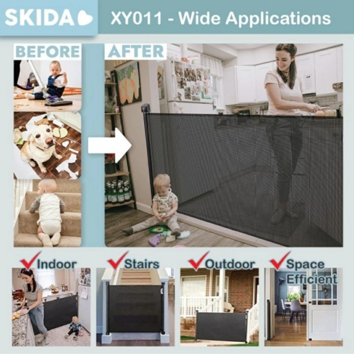 Pagar pembatas hewan / kandang pagar anjing kucing / pintu penghalang