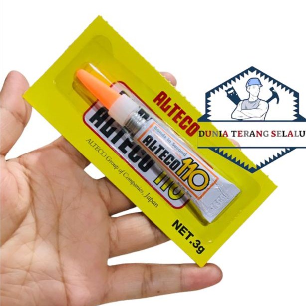 

Lem ALTECO 110 3g Kuning - Lem Super Glue Alteco110 3 g - Cyanoacrylat