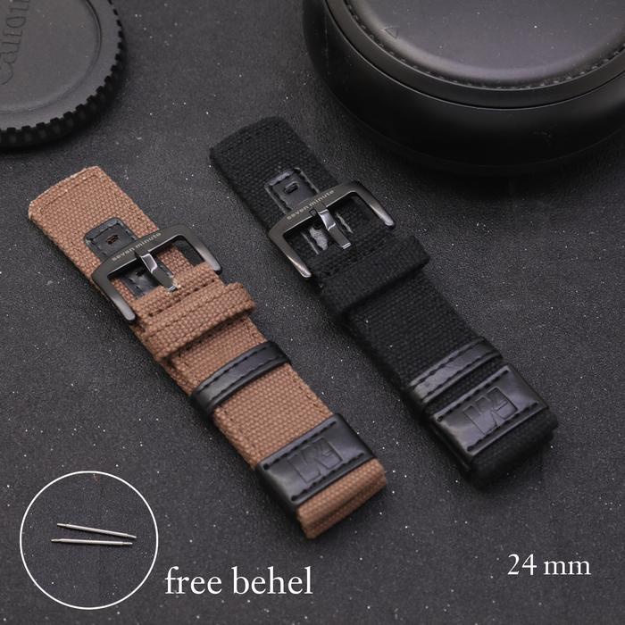Terbaru Strap Tali Jam Tangan Kanvas Kain 24Mm Seven Minute Original Watch Terlaris