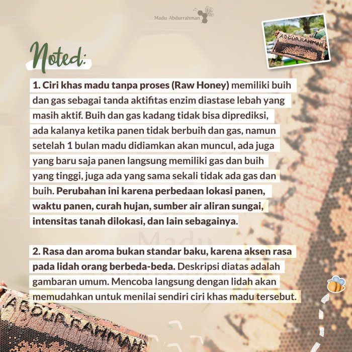 

BARANG TERLARIS Madu Nektar Bunga Kopi. Madu Abdurrahman 100% MURNI & ASLI Raw Honey