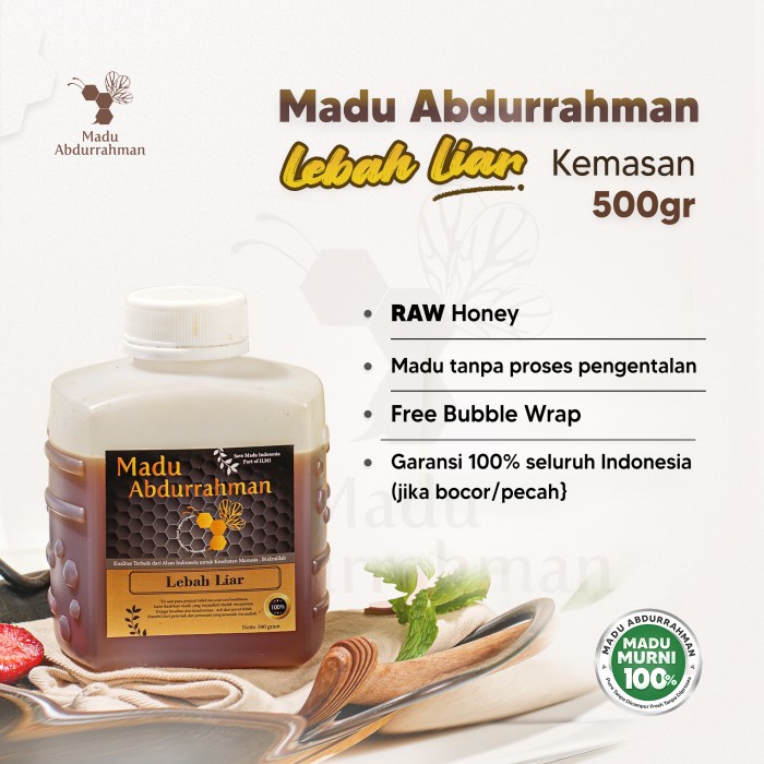 

BARANG TERLARIS Madu Hutan Lebah Liar. Madu Abdurrahman 100% MURNI & ASLI Raw Honey