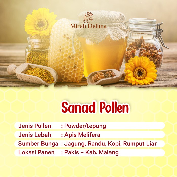 

BARANG TERLARIS Raw Bee Pollen Capsules - Natures Super Food - Multiflora