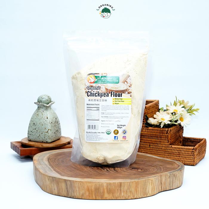 

SALE !!! HEALTH PARADISE ORGANIC GLUTEN FREE CHICKPEA FLOUR 500GR READYY