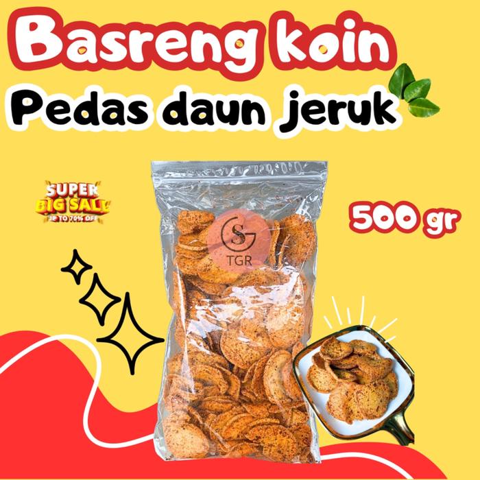 

Keripik Basreng Koin Pedas Daun Jeruk Basreng Pipih 500gr - Gudangsnacktgr