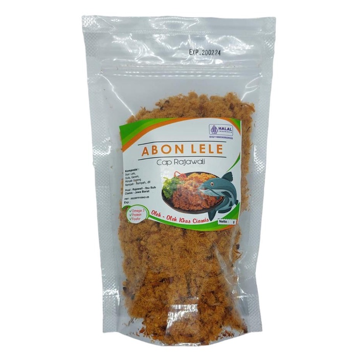 

Abon Lele 250gr Asli Halal Cap Rajawali Ibu Iloh