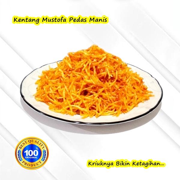 

Kentang Mustofa Kering Pedas Manis 500gram, Keripik Goreng Stik Balado Crispy Original Teri Kacang,