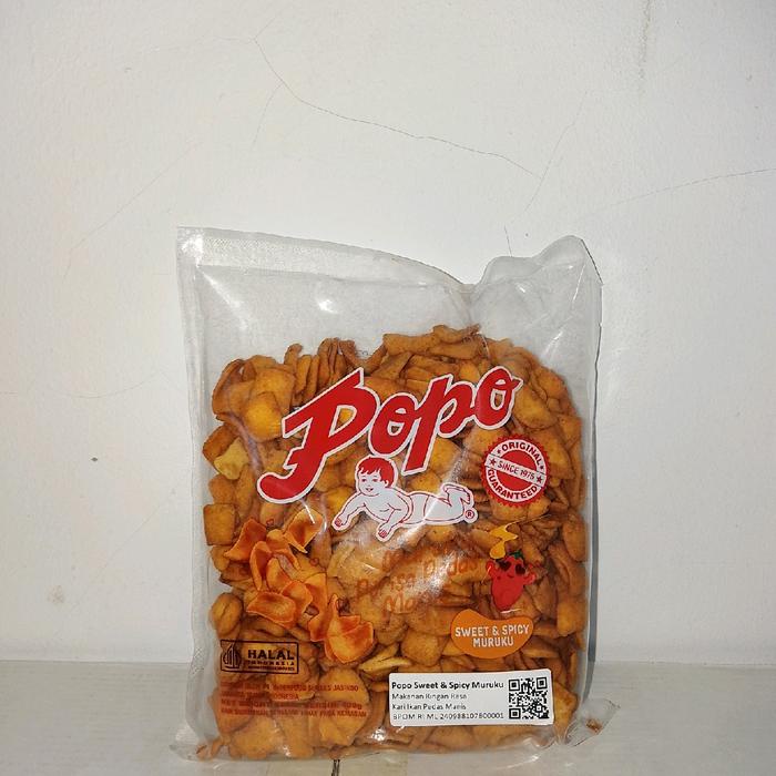

POPO MURUKU IKAN CEMILAN RINGAN RASA ORIGINAL DAN SWEET & SPICY 400GRAM Snack