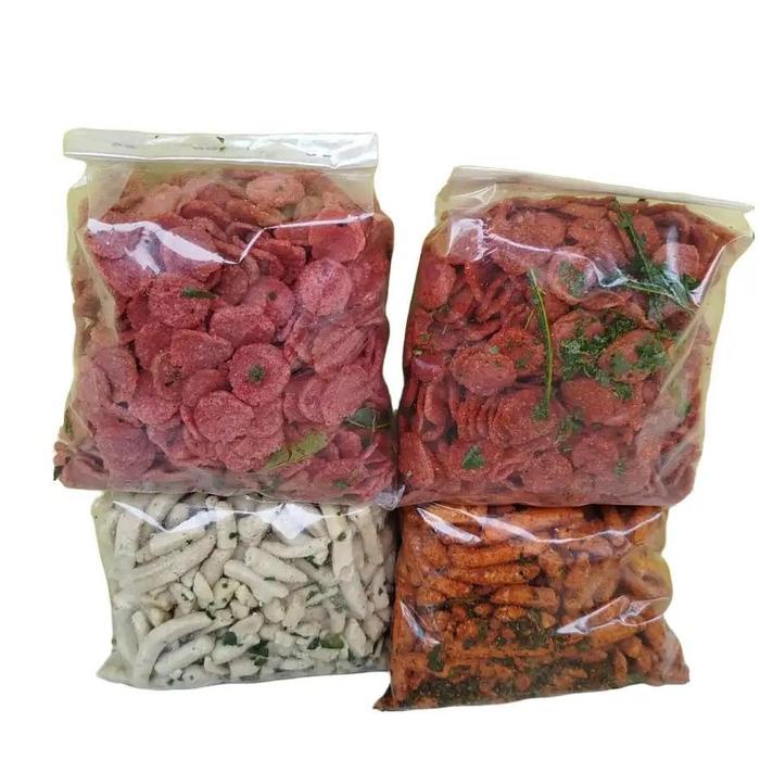 

Basreng Stik Pedas & Original Krupuk Sosis Pedas & Original Daun Jeruk 1 Kg - - Snacks, Food Cemilan
