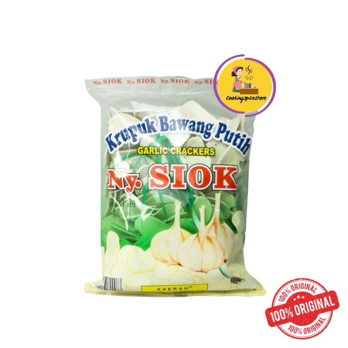 

SALE !!! KERUPUK BAWANG PUTIH NY.SIOK 500GRAM READYY