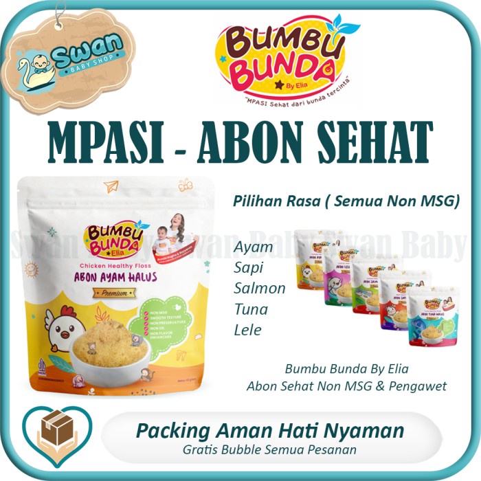 

SALE !!! BUMBU BUNDA BY ELIA ABON SEHAT NON MSG & PENGAWET MPASI ANAK 45GR READYY
