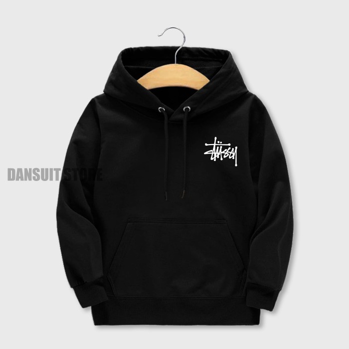 JAKET SWEATER HOODIE ANAK LAKI-LAKI PEREMPUAN USIA 4-13 TAHUN STUSSY