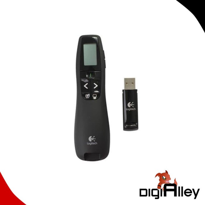 Logitech R800 Laser Pointer Hijau Laser Wireless Presenter USB R800