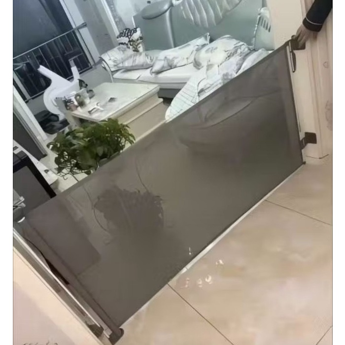 PAGAR PENGAMAN BAYI ANAK RETRACTABLE SAFETY GATE PENAHAN HEWAN DOG CAT ANJING KUCING TANGGA PAGAR