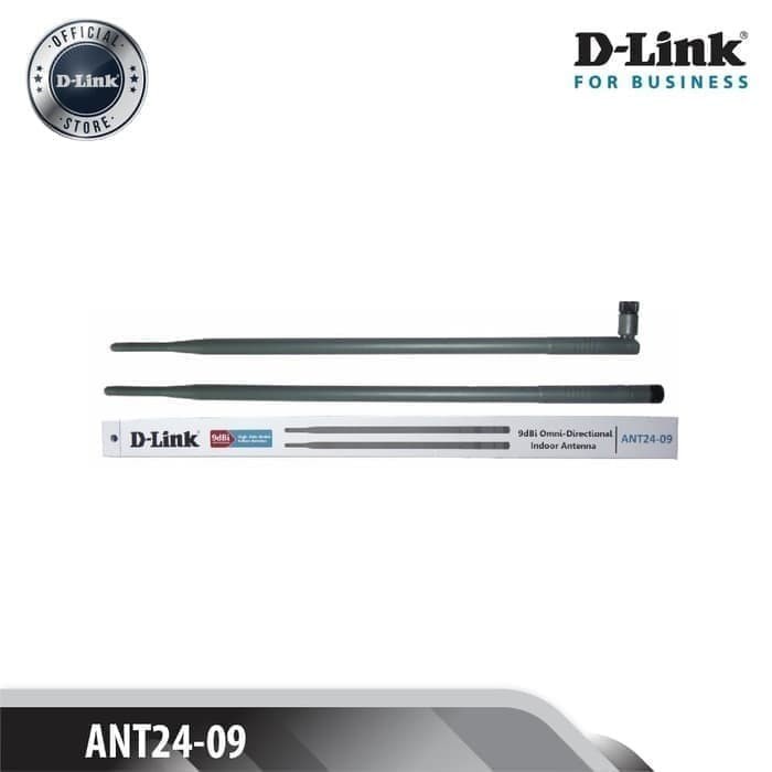 Promo Terbatas D-Link Ant24-09 Isi 2 Antena 2.4Ghz 9Dbi High Gain Omni Ant2409 New