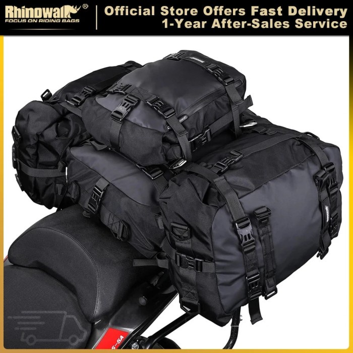 Rhinowalk Motorcycle Motocross Rear Seat Bag 10L/20L/30L Waterproof