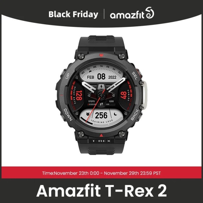 New Amazfit T Rex 2 Outdoor GPS Smartwatch T-Rex 2 Dual Band Route