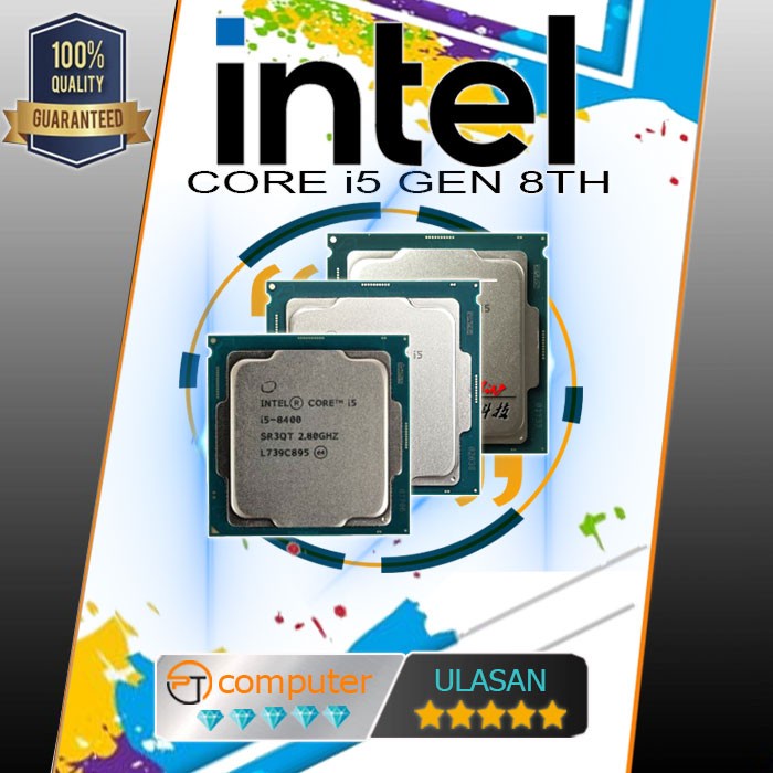 Processor Intel Core i5 Gen 8 - i5 8400 - i5 8500 - i5 8600