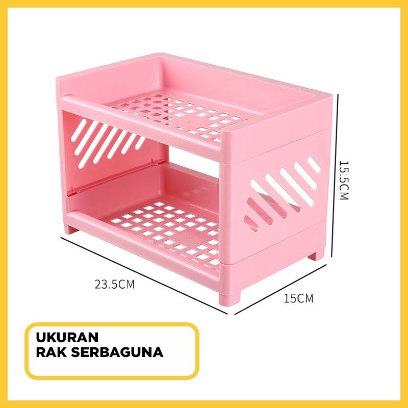 FREE ONGKIR RAK SERBAGUNA PORTABLE / RAK MEJA MINI / RAK PORTABLE PLASTIK MULTIFUNGSI RAK DAPUR
