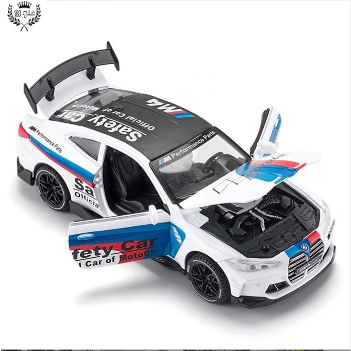 Diecast mobil BMW M4 COUPE Moto GP safety car skala 1:32 metal series