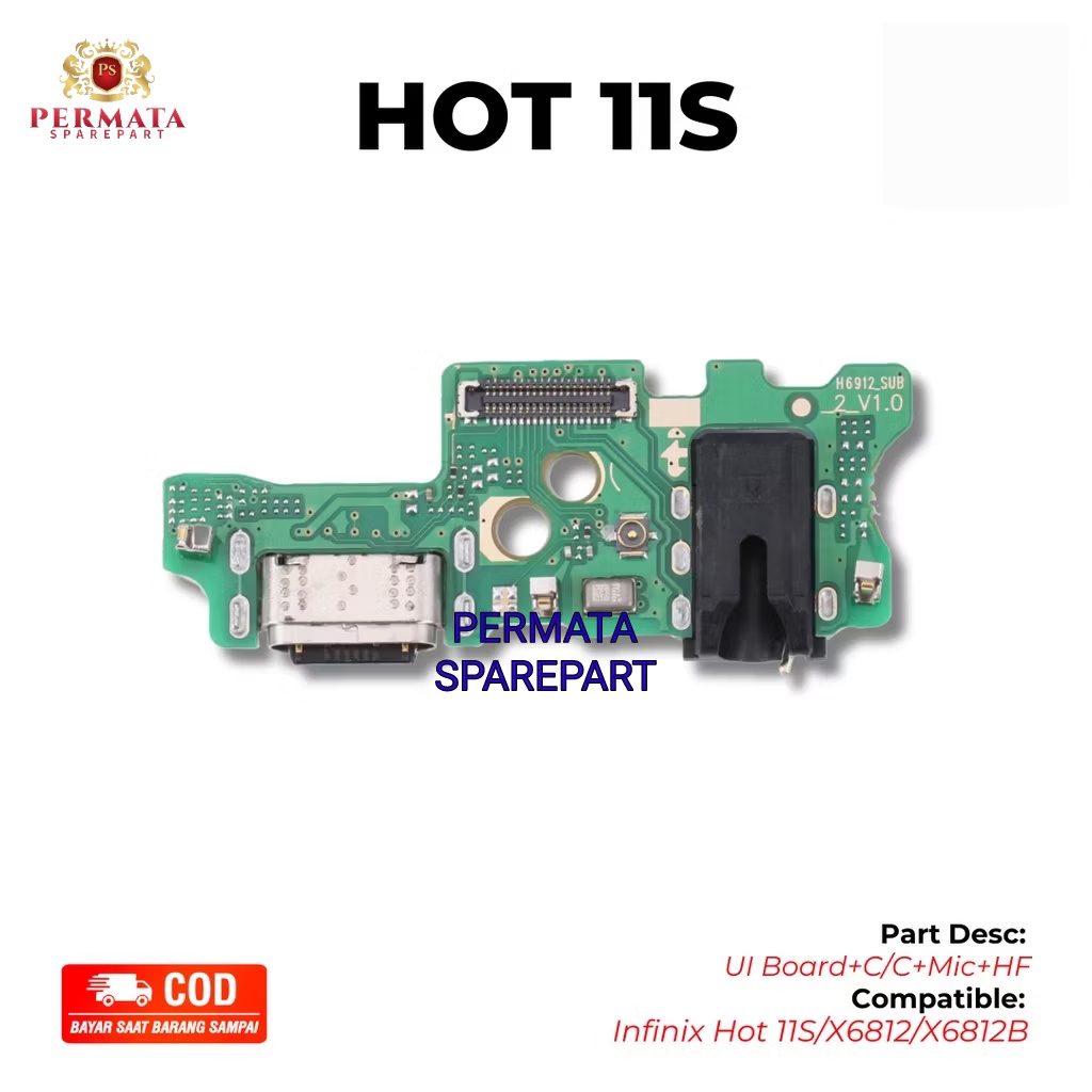 PAPAN CAS INFINIX HOT 11S (X6812 X6812B) | KONEKTOR CAS HP
