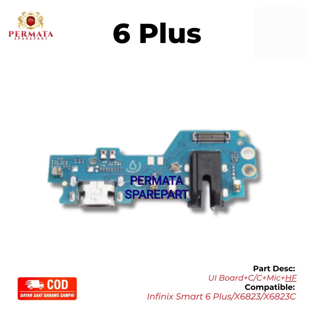 PAPAN CAS INFINIX SMART 6 PLUS X6823 X6823C | KONEKTOR CAS HP