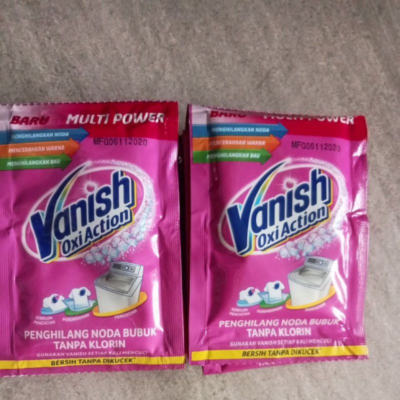 HJK Vanish bubuk pink 30gr x 12 pics bonus harpic 125ml