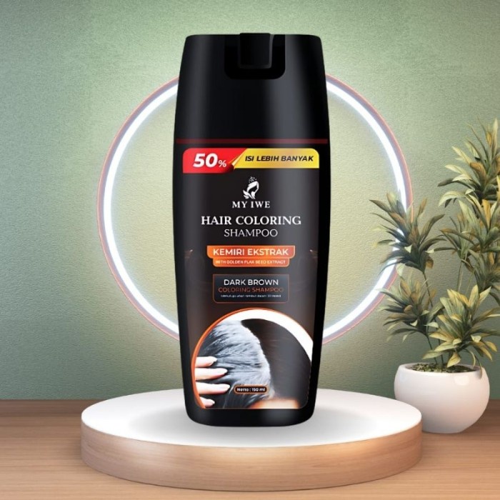 Semir Shampo Terlaris My Iwe Menutupi Uban Rambut Putih. Bpom