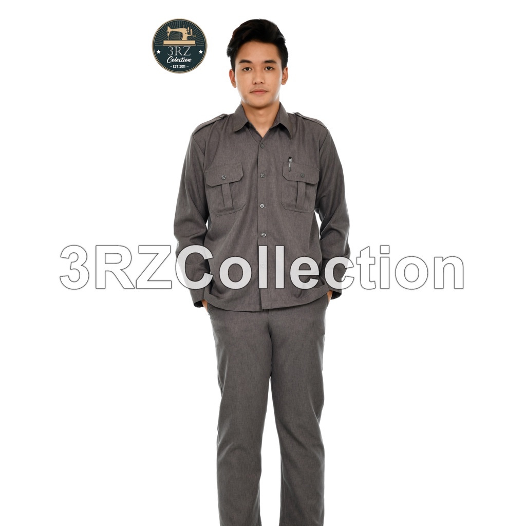 Unik Seragam Dinas Pria Baju Dinas Abu Abu Baju Seragam Abu Tua Kerja Kantor Pria Seragam
