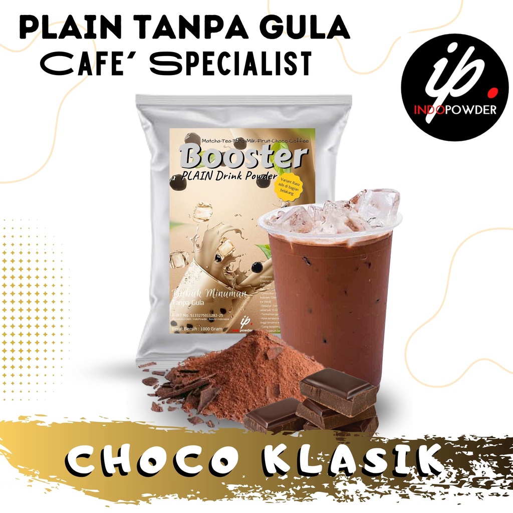 

IP Kendal - Bubuk Minuman TANPA GULA / PLAIN Rasa CHOCO KLASIK 1Kg Untuk Cafe, Resto & Usaha Minuman