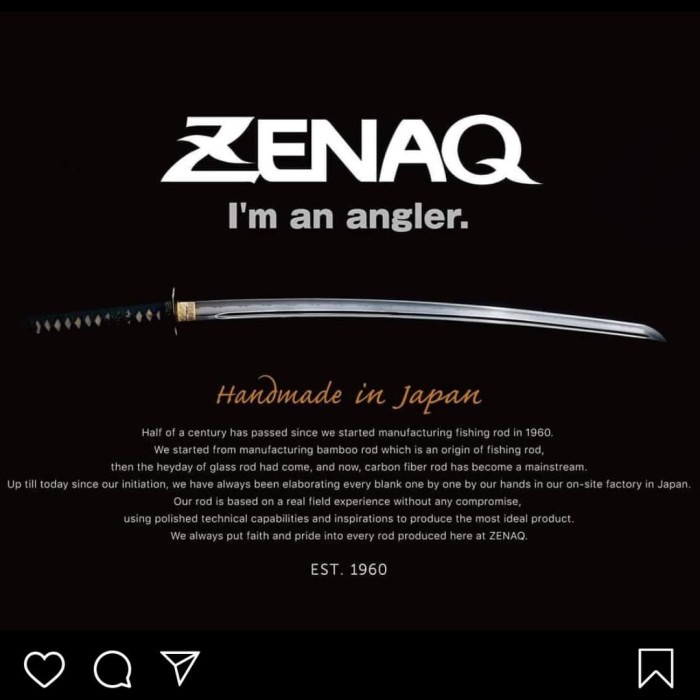 Joran ZENAQ Blackart Spirado S0-62 Handmade in JAPAN