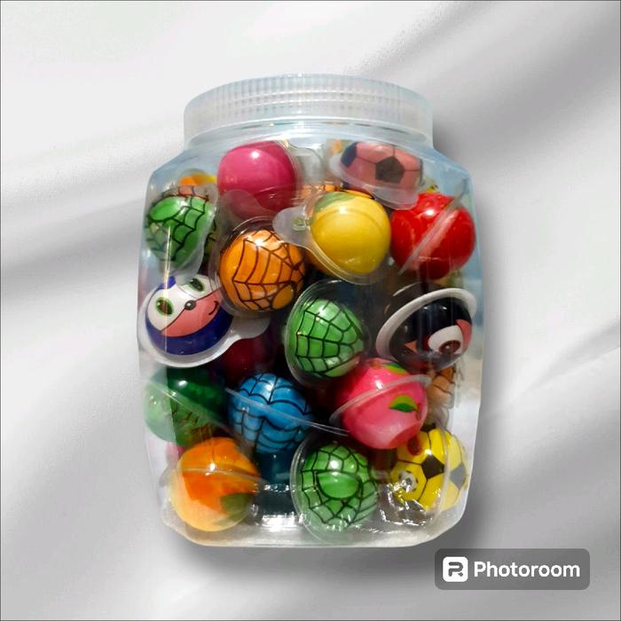 

Gummy @50pcs - Permen lunak Bulat Motif Mata , Bola , Buah Buahan - Permen lunak Fruity Toples Manis