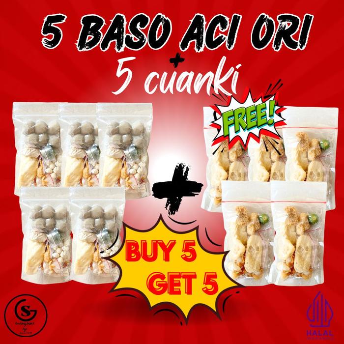 

[LIVE] Buy 5 Get 5 Baso Aci 5pack Cuanki 5pack Food Pedas